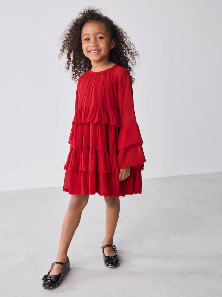 Baker by Ted Baker Tiered Chiffon Dress - Image 2 of 11