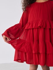 Baker by Ted Baker Tiered Chiffon Dress - Image 5 of 11