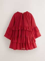 Baker by Ted Baker Tiered Chiffon Dress - Image 8 of 11