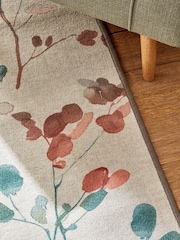 Multi Washable Autumnal Floral Print Rug - Image 4 of 5