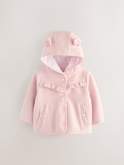 Baker by Ted Baker Lurex Quilted Hooded Jacket - Image 1 of 8