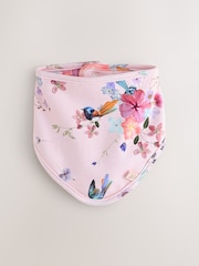 Baker by Ted Baker Pink Frill Detail Sleepsuit and Bib Set 2 Piece - Image 4 of 12
