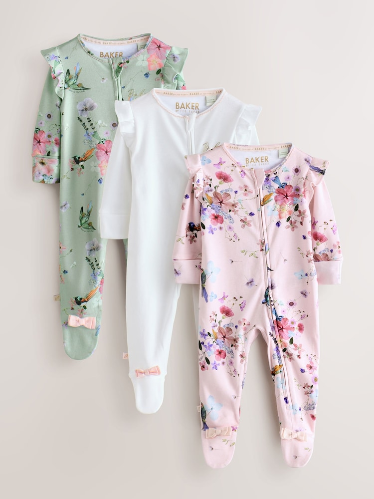 Baker by Ted Baker Sleepsuits 3 Pack - Image 1 of 11