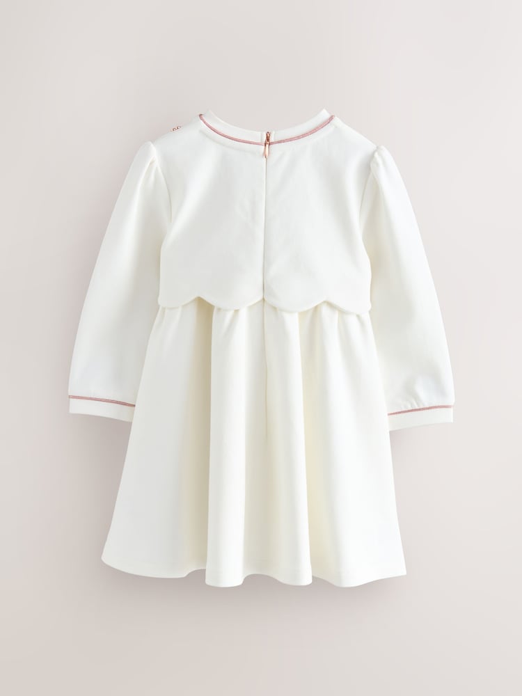 Baker by Ted Baker Scallop Ponte Dress - Image 2 of 6