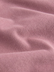 Blush Pink Oversized 100% Cotton Short Sleeve Soft Touch Peached Feel Heavyweight T-Shirt - Image 7 of 8
