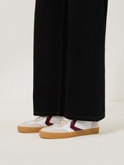 Jigsaw White Portland Vintage Stripe Shoes - Image 1 of 5