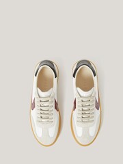 Jigsaw White Portland Vintage Stripe Shoes - Image 3 of 5