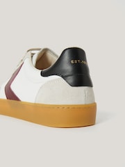 Jigsaw White Portland Vintage Stripe Shoes - Image 5 of 5