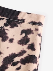 Cow Print 100% Cotton Denim Mini Skirt - Image 8 of 8