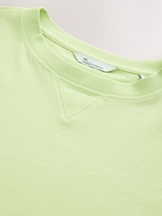 Green Oversized 100% Cotton Short Sleeve Soft Touch Peached Feel Heavyweight T-Shirt - Image 7 of 8