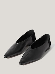 Jigsaw Black Linnie Flat Pointed Ballerinas - Image 5 of 6
