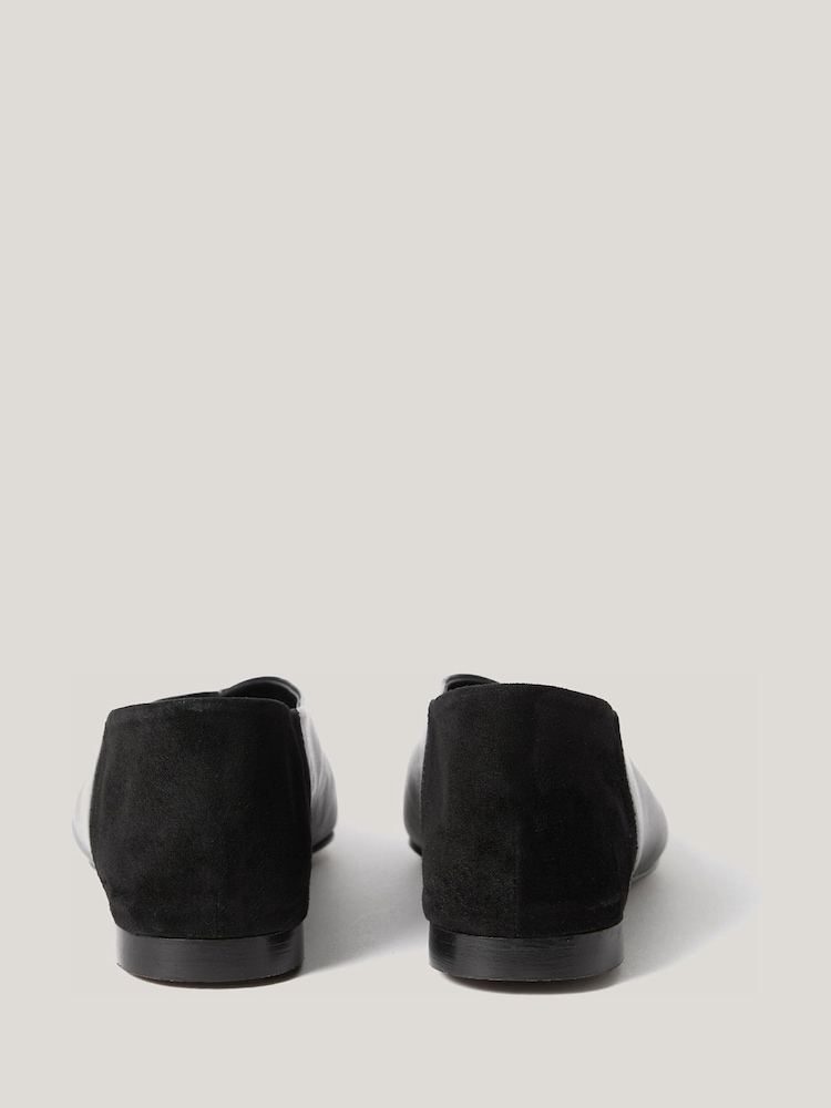 Jigsaw Black Linnie Flat Pointed Ballerinas - Image 6 of 6 Jigsaw Black Linnie Flat Pointed Ballerinas - Image 6 of 6
