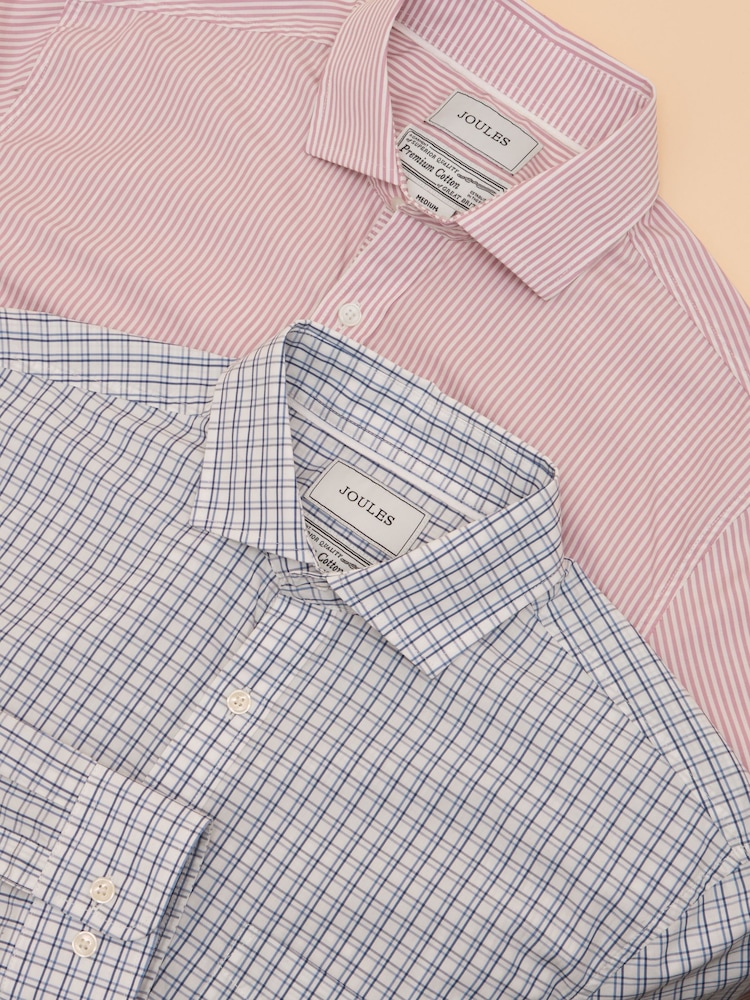 Pack de 2 camisas ligeras de corte clásico de algodón de Joules - Imagen 1 de 11