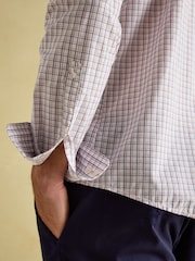 Joules 2 Pack Blue/ Pink Check Lightweight Cotton Shirts Classic Fit - Image 9 of 11