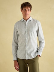 Joules 2 Pack Blue/Green Check Lightweight Cotton Shirts Classic Fit - Image 2 of 9