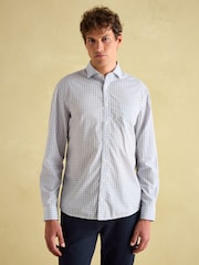 Joules 2 Pack Blue/Green Check Lightweight Cotton Shirts Classic Fit - Image 3 of 9