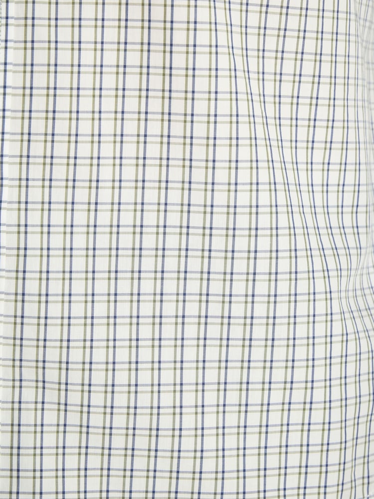 Joules 2 Pack Blue/Green Check Lightweight Cotton Shirts Classic Fit - Image 9 of 9