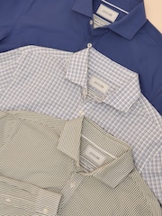 Joules 3 Pack Green/Blue Lightweight Cotton Shirts Classic Fit - Image 1 of 20