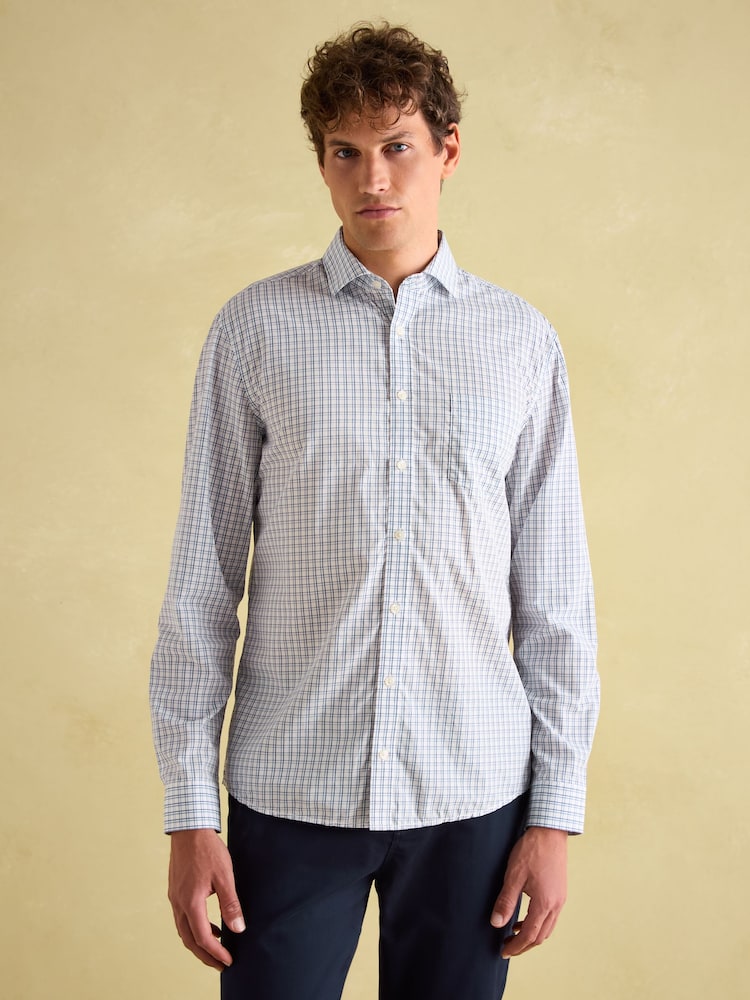 Joules 3 Pack Green/Blue Lightweight Cotton Shirts Classic Fit - Image 3 of 20