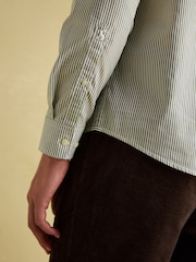 Joules 3 Pack Green Stripe/ Blue Stripe/ Pink Stripe Lightweight Cotton Shirts Classic Fit - Image 12 of 19