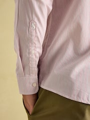 Joules 3 Pack Green Stripe/ Blue Stripe/ Pink Stripe Lightweight Cotton Shirts Classic Fit - Image 13 of 19