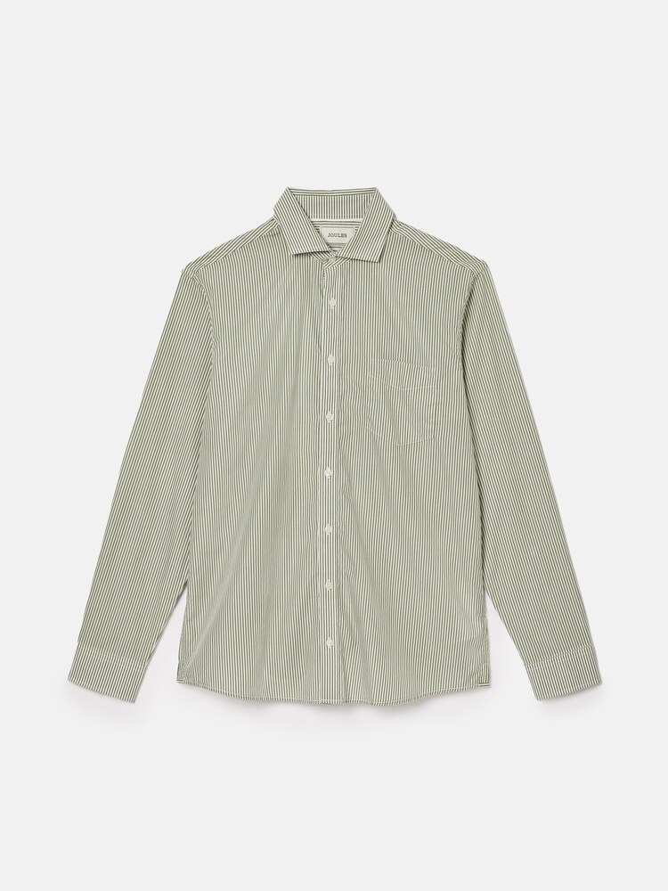 Joules 3 Pack Green Stripe/ Blue Stripe/ Pink Stripe Lightweight Cotton Shirts Classic Fit - Image 16 of 19