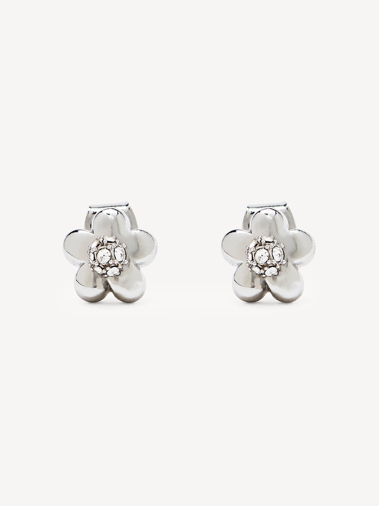 Marc Jacobs Silver Tone Daisy Micro Earrings - Image 1 of 3