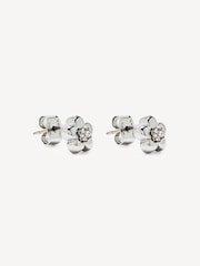 Marc Jacobs Silver Tone Daisy Micro Earrings - Image 2 of 3