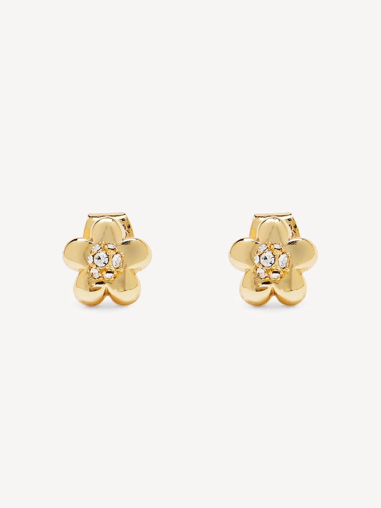Marc Jacobs Gold Tone Daisy Micro Earrings - Image 1 of 4