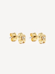 Marc Jacobs Gold Tone Daisy Micro Earrings - Image 2 of 4