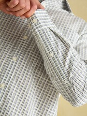 Joules 3 Pack Blue / Pink/ Green Check Lightweight Cotton Shirts Classic Fit - Image 8 of 12