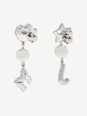 Marc Jacobs Silver Tone Balloon Pearl Earrings - Image 2 of 5