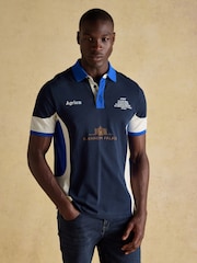 Official Blenhiem Navy European Championship Pique Polo Shirt - Image 1 of 9