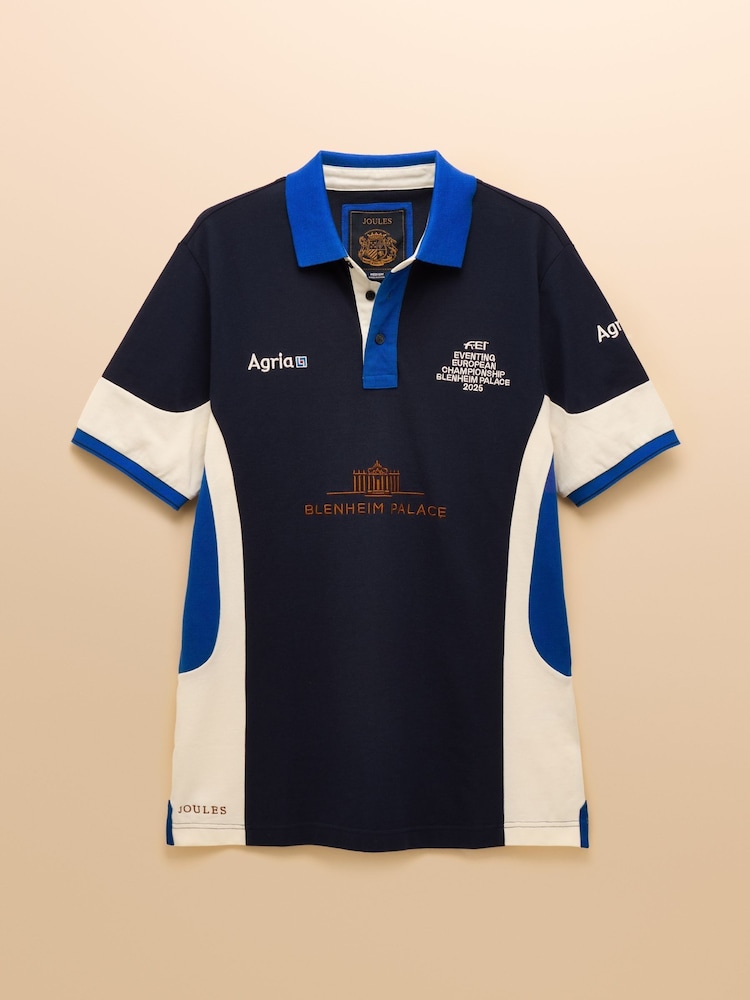 Official Blenhiem Navy European Championship Pique Polo Shirt - Image 9 of 9