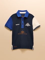 Official Blenhiem Navy European Championship Kids' Pique Polo Shirt - Image 1 of 6