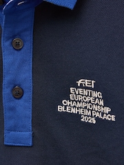 Official Blenhiem Navy European Championship Kids' Pique Polo Shirt - Image 2 of 6