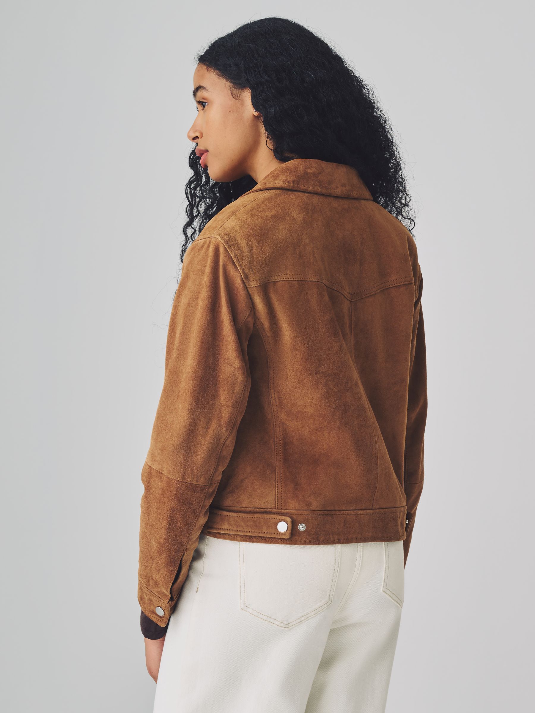 世界的に有名な Buy Urban USA Next from Jacket Trucker Suede Boxy Brown Code トップス