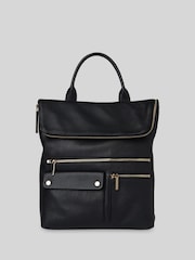 Whistles Black Farrow Pocket Detail Backpack - Image 1 of 5