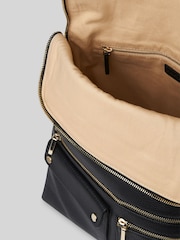 Whistles Black Farrow Pocket Detail Backpack - Image 4 of 5