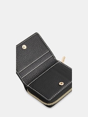 Whistles Black Koa Contrast Stitch Purse - Image 4 of 4