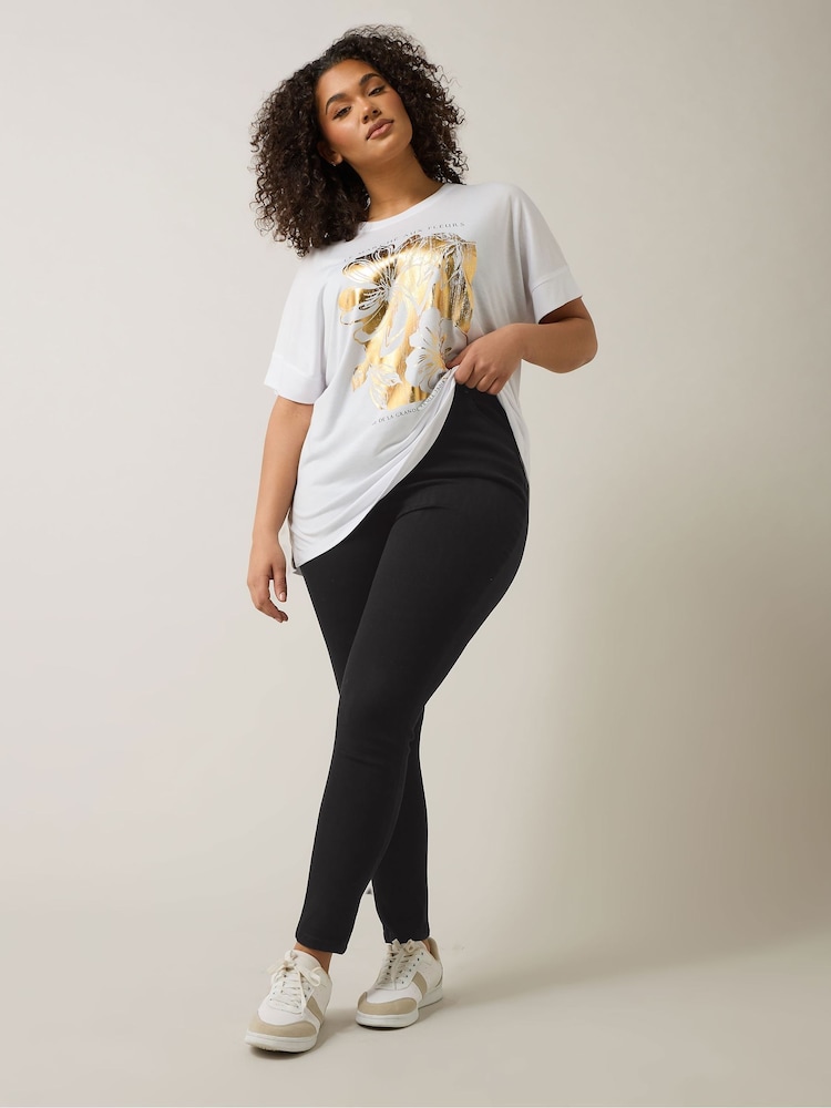 Evans Black Jeggings - Image 2 of 5 Evans Black Jeggings - Image 2 of 5