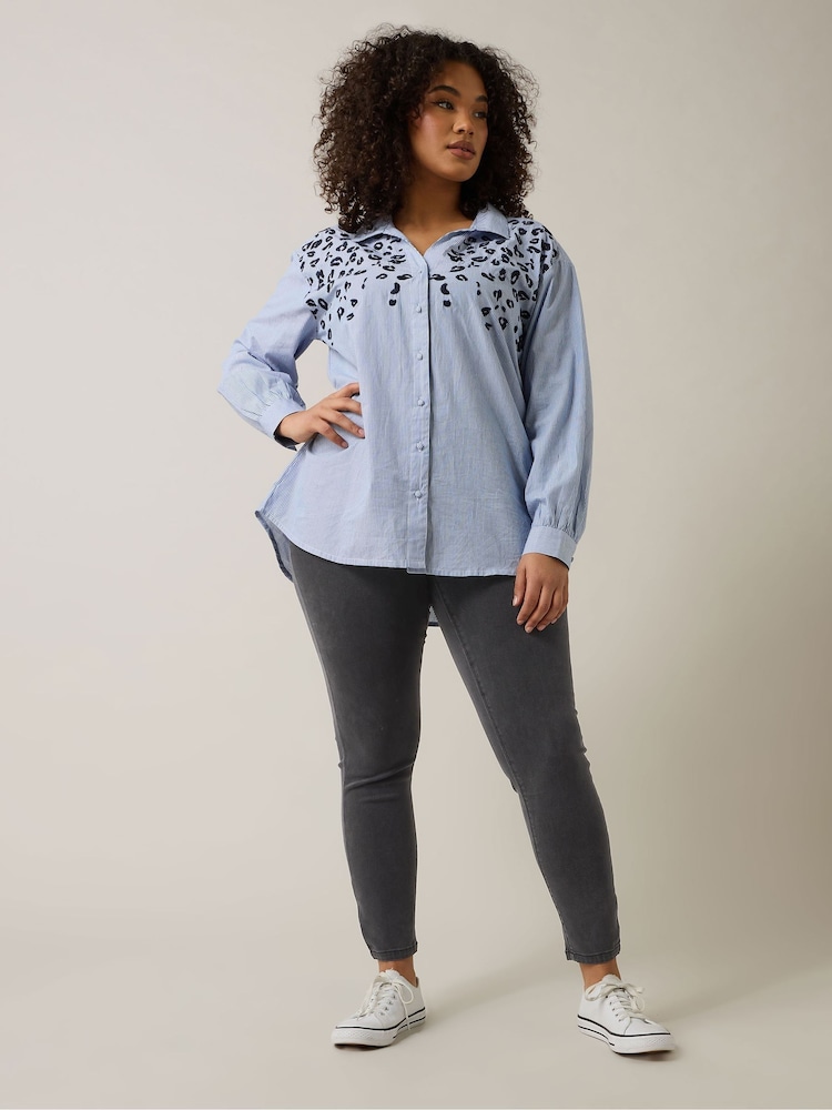 Evans Grey Jeggings - Image 1 of 5
