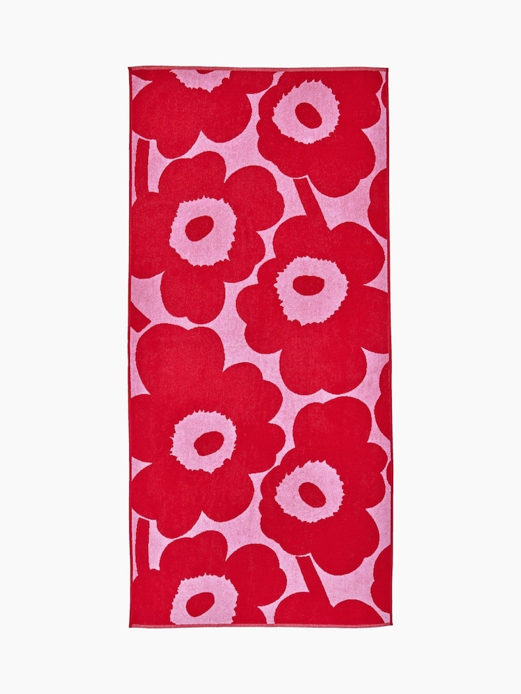 Marimekko Pink Unikko Towel - Image 1 of 3