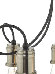 Dar Lighting Antique Brass Alzbet 5 Light Semi Flush Ceiling Light - Image 5 of 5