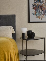 Dar Lighting Opal Glass Matt Black Zorah Touch Table Lamp - Image 2 of 5