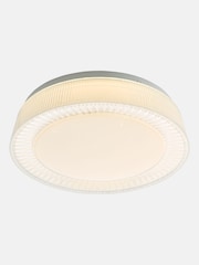 Dar Lighting White Udell Flush Ceiling Light - Image 2 of 4
