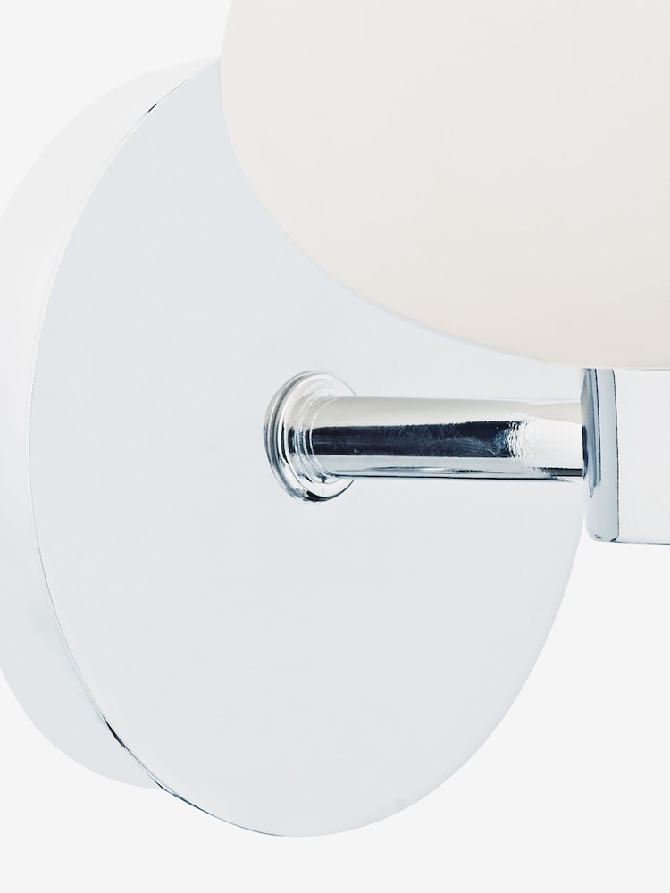 Dar Lighting Polished Chrome Opal Glass System Wall Light - Image 3 of 3 Dar Lighting Polished Chrome Opal Glass System Wall Light - Image 3 of 3
