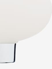Dar Lighting Polished Chrome Opal Glass System Wall Light - Image 3 of 3
