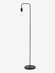 Dar Lighting Matt Black Dena Floor Lamp - Image 4 of 8