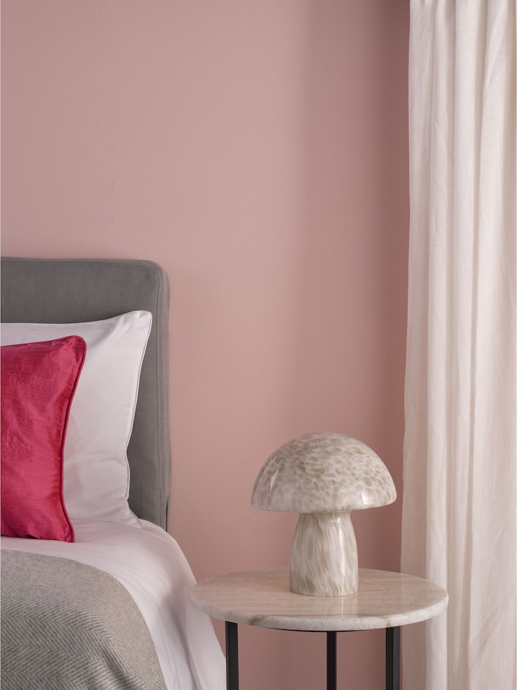 Dar Lighting White Art Glass Addie Table Lamp - Image 2 of 6